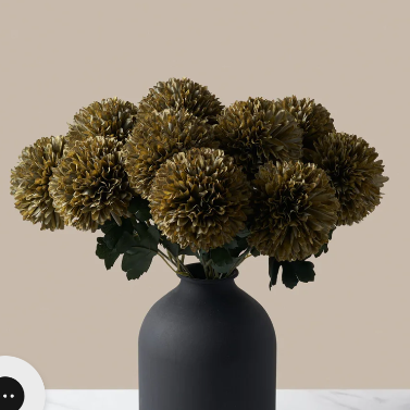 Dark green stems