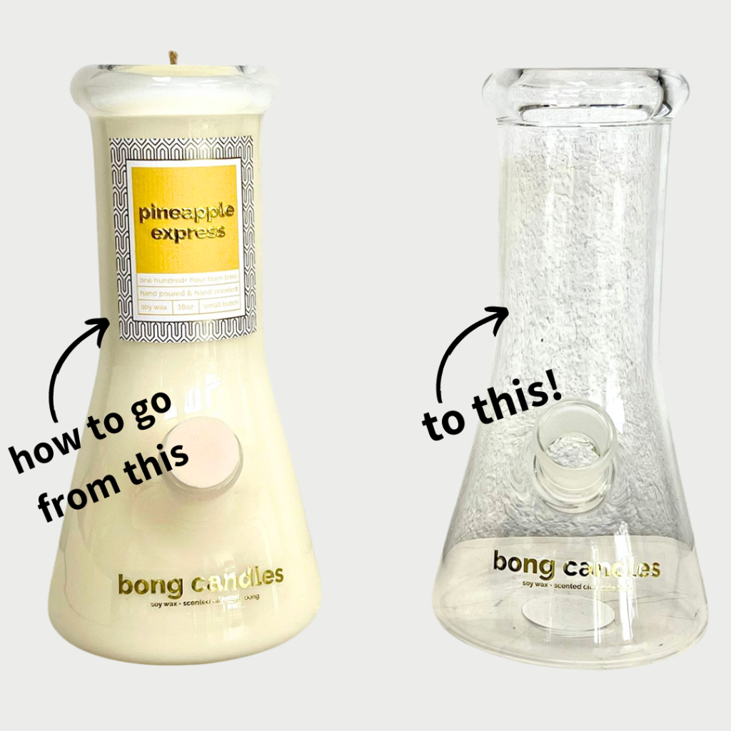 Ready to upcycle your bong candle?