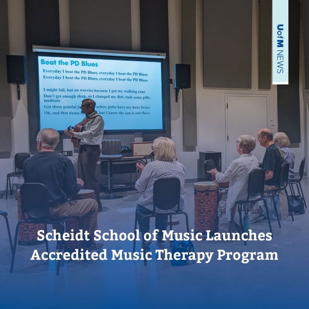 Scheidt School of Music Launches Accredited Music Therapy Program 