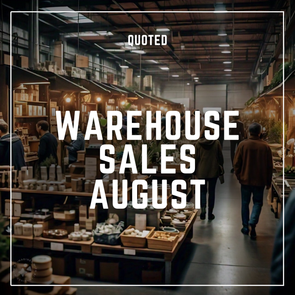 Toronto Warehouse Sales & Sample Sales August 2024