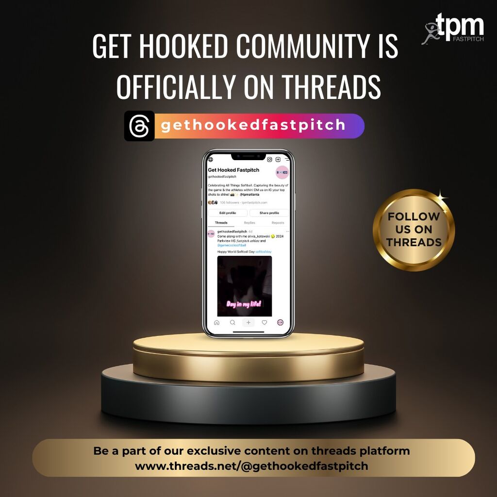 Get Hooked Fastpitch is officially on Threads, Follow Now