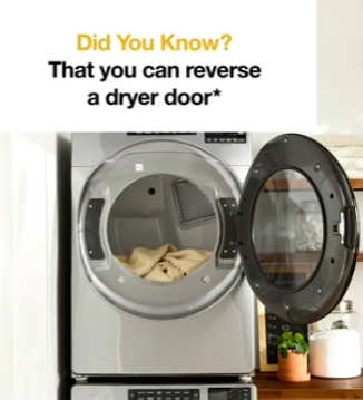 How To Reverse a Dryer Door