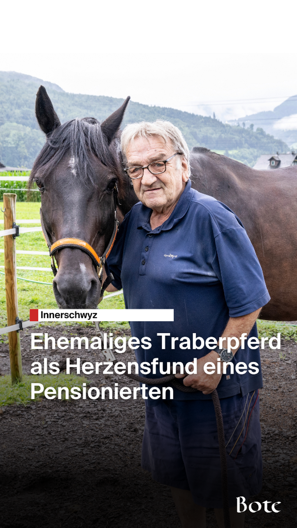Bruno Facchin und sein Pferd