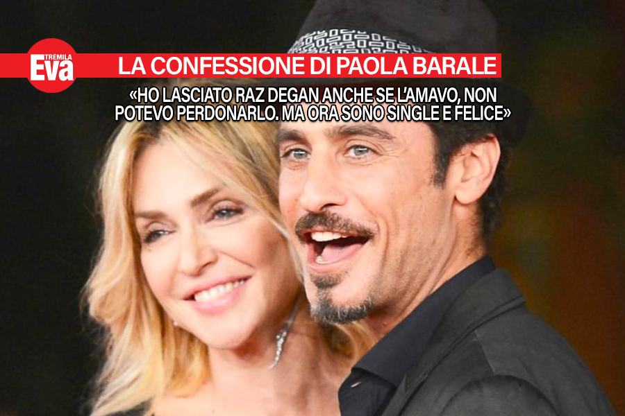 La confessione di Paola Barale sull'addio a Raz Degan