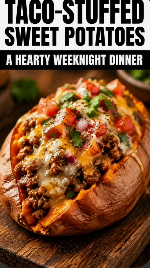 Taco Stuffed Sweet Potato! Sunday Surprise!