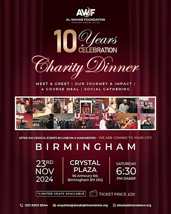 Birmingham Charity Dinner