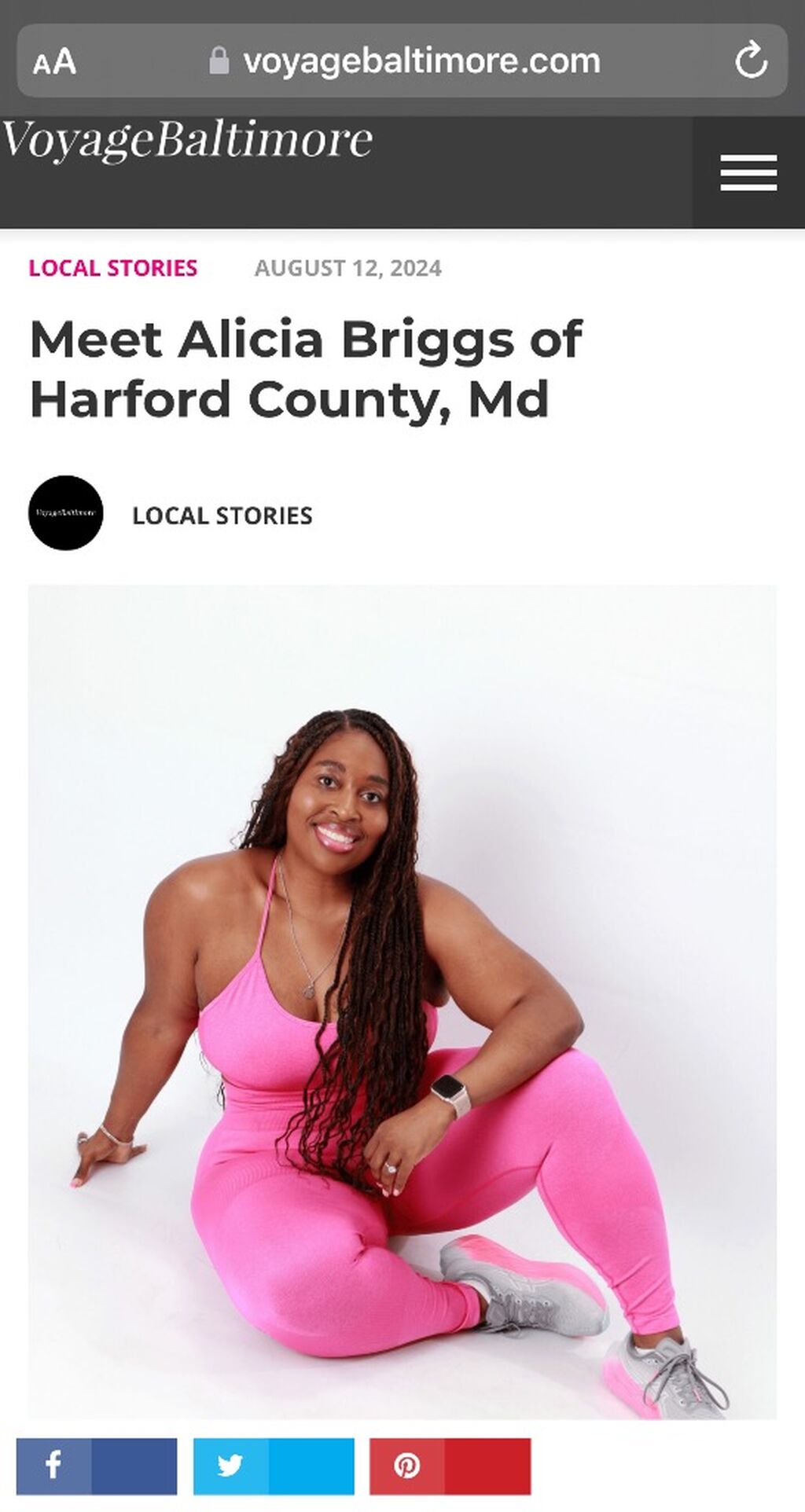 Alicia| Baltimore Voyager Article