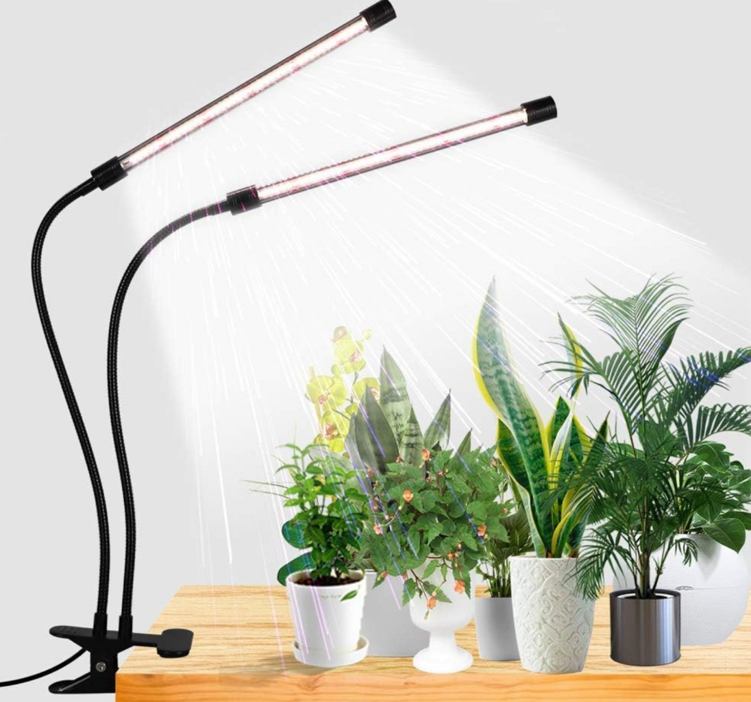 Amazon selling trending ---GooingTop LED Grow Light,6000K Full Spectrum Clip Plant Growing Lamp with White Red LEDs for Indoor Plants,5-Level Dimmable,Auto On Off Timing 4 8 12Hrs