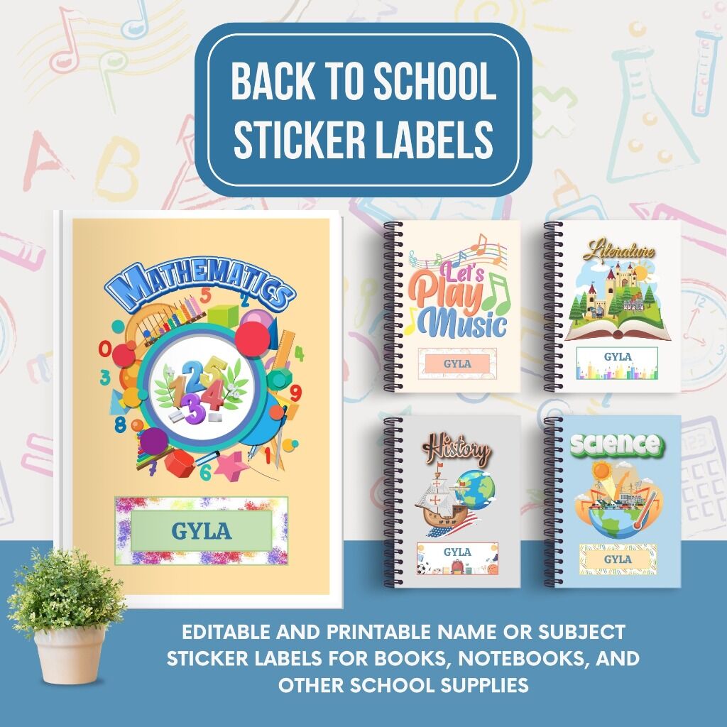 Back to School Sticker Labels