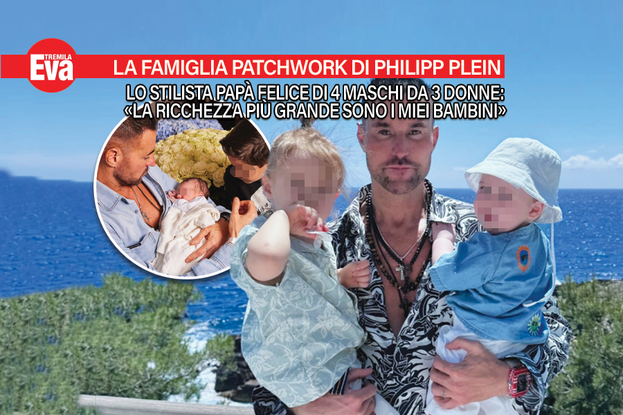 La famiglia patchwork di Philipp Plein, quattro volte pap&agrave;