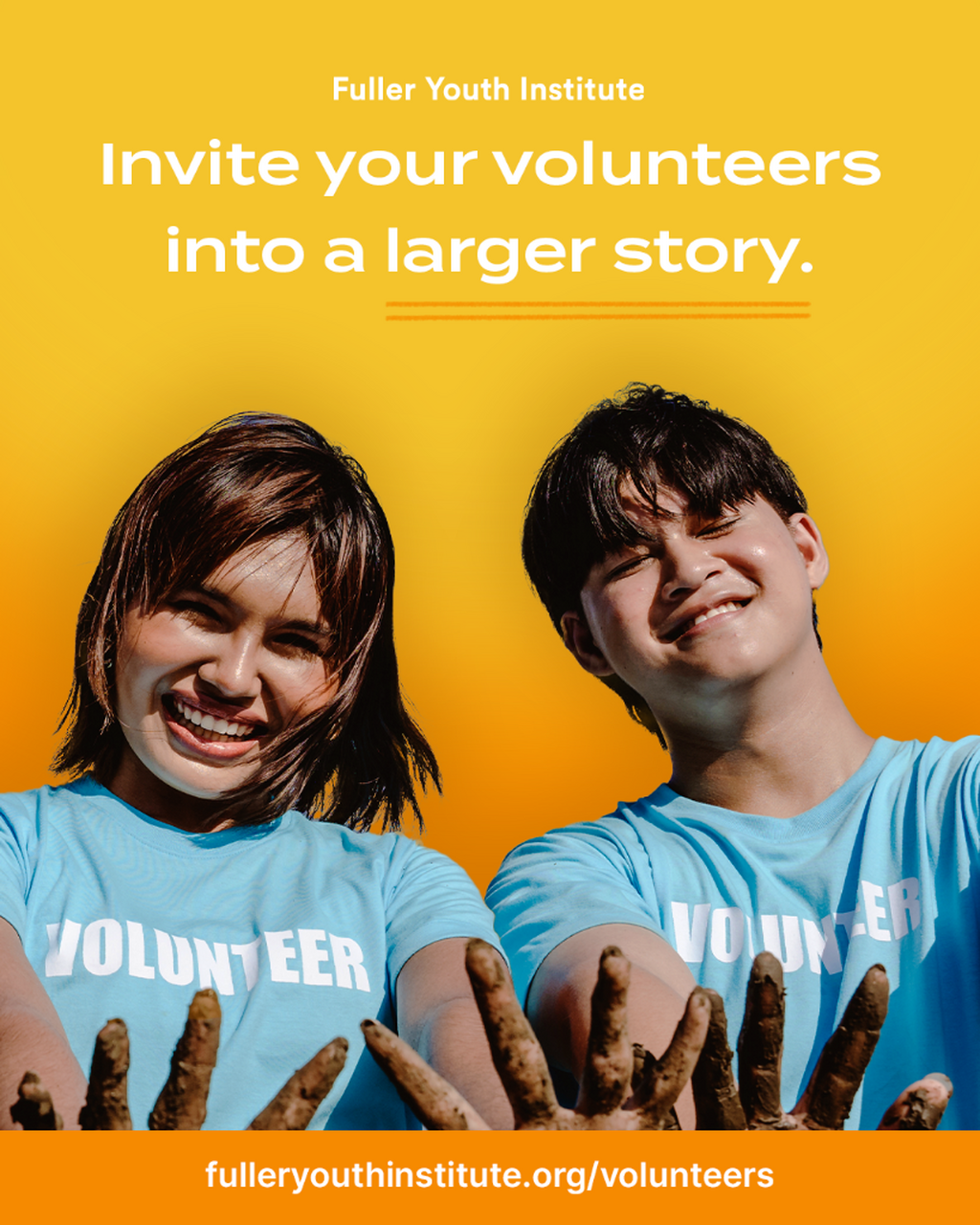 Invite your volunteers to a larger story