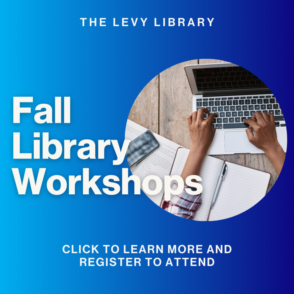 Register for Fall Library Workshops