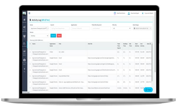 Desktop Activity Monitoring Software