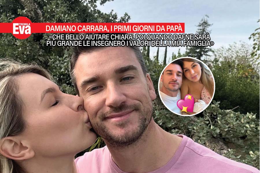 Damiano Carrara e Chiara Maggenti, primi giorni da genitori