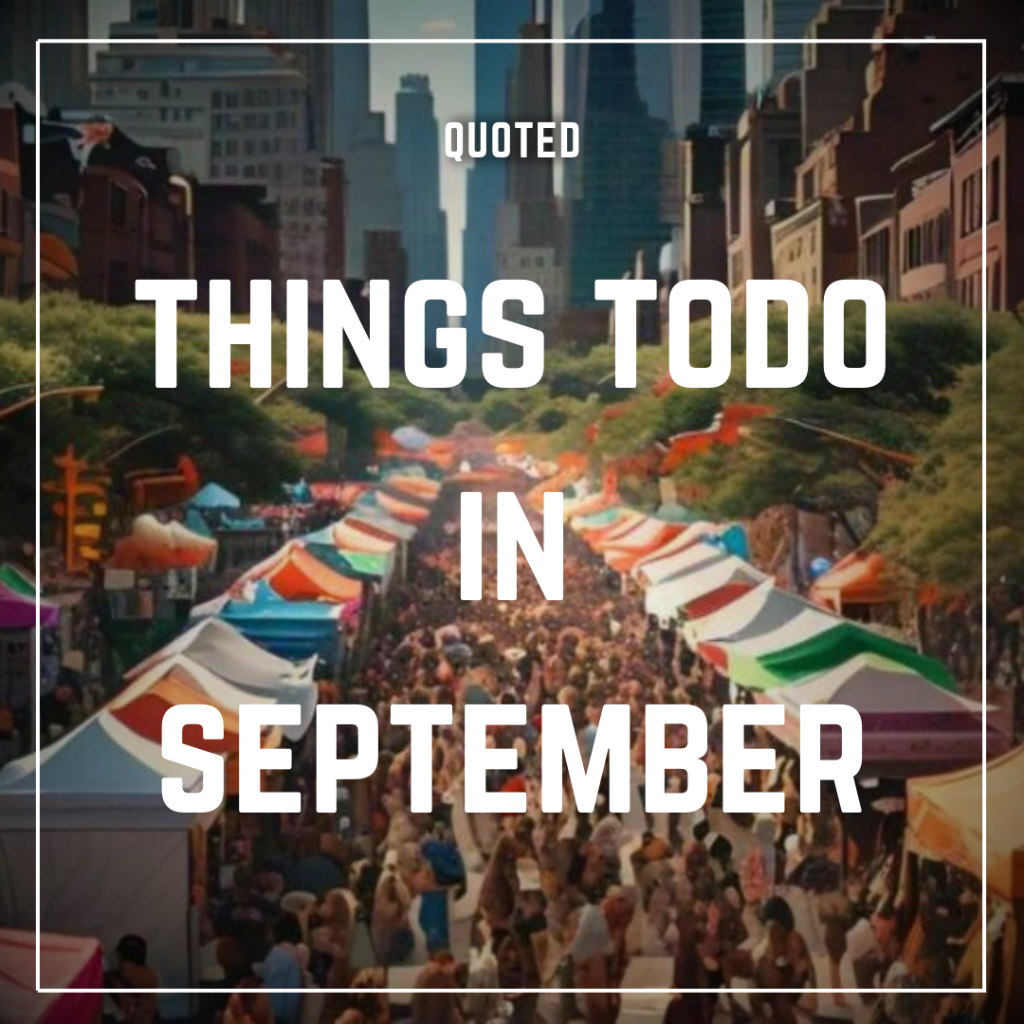 Top Things To Do This September