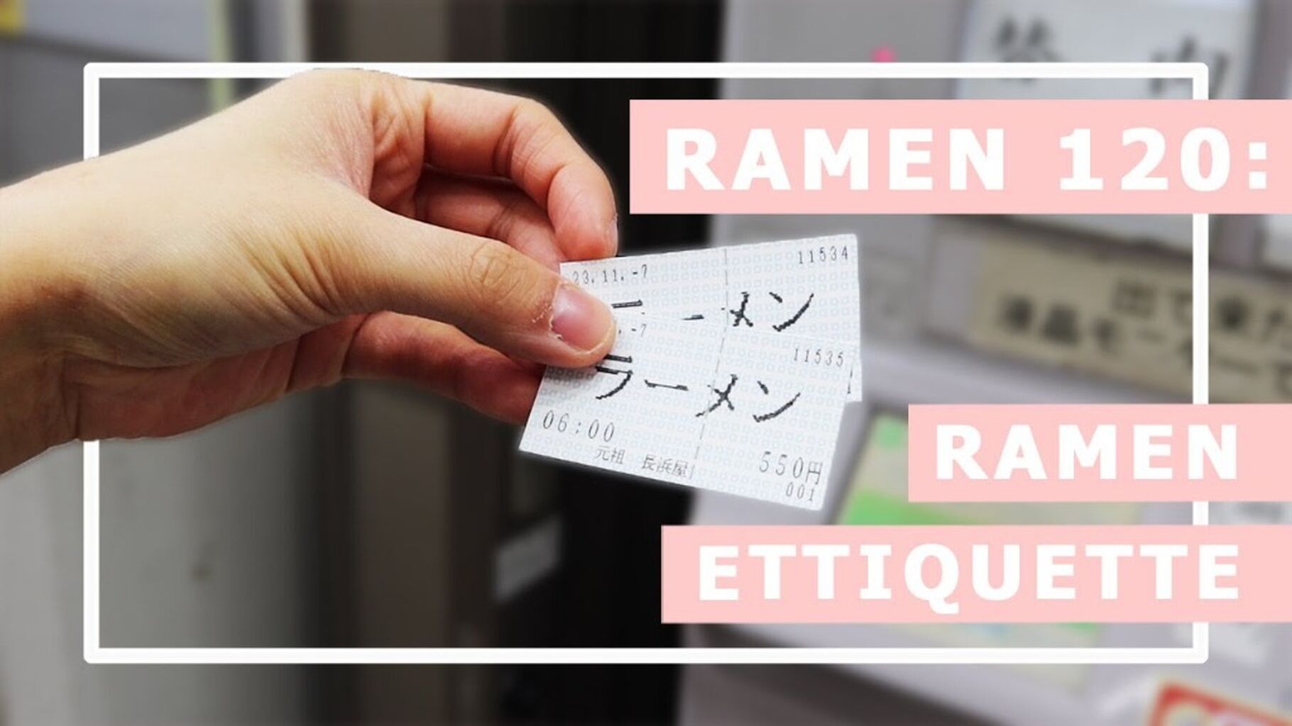 6. Ramen etiquette in Japan