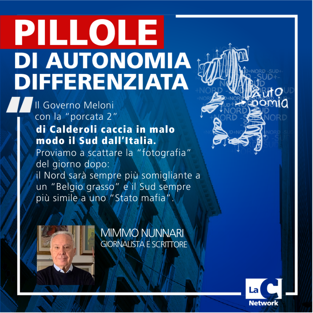 "il calcio dell&rsquo;asino del Governo al Sud"