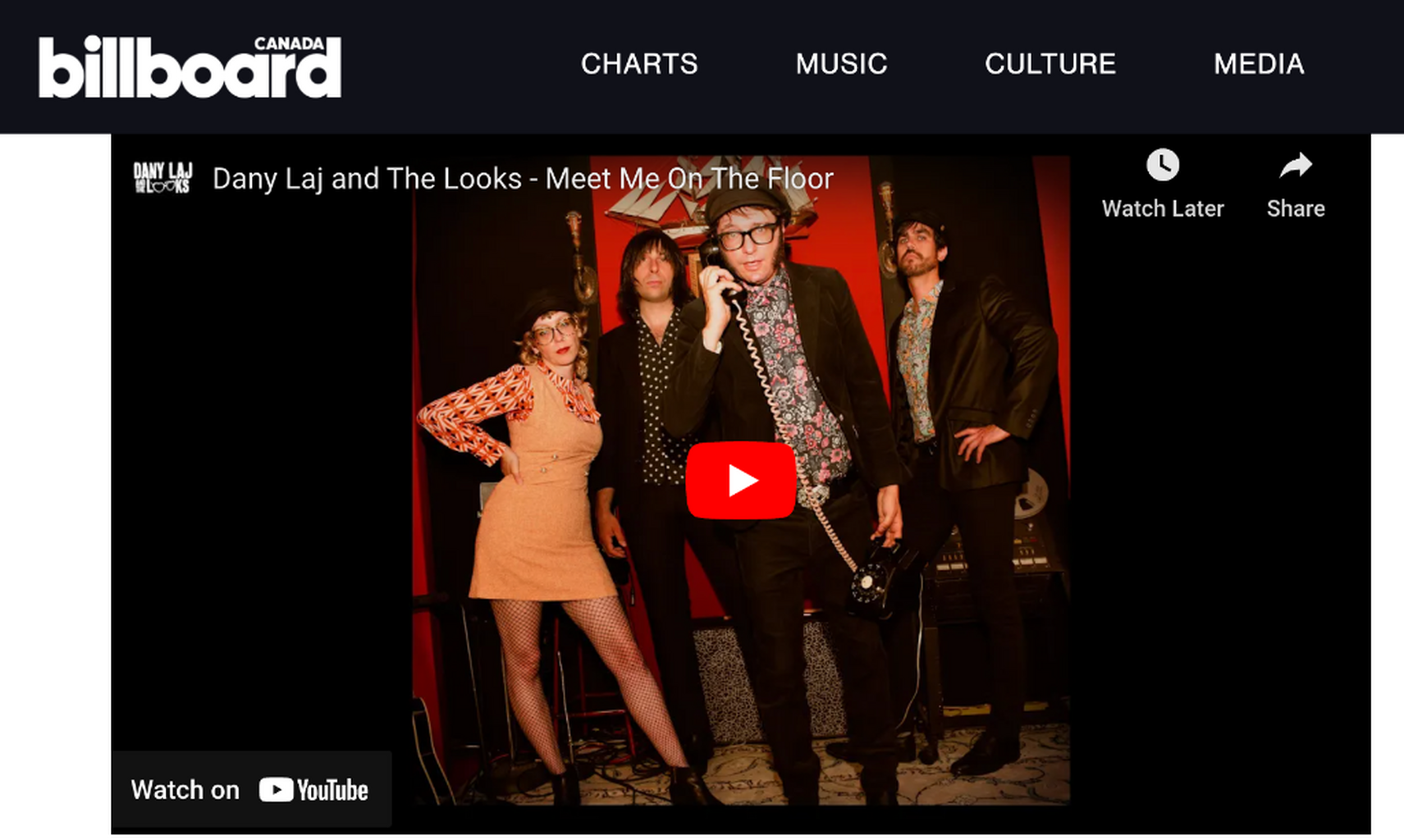 Billboard Canada Article