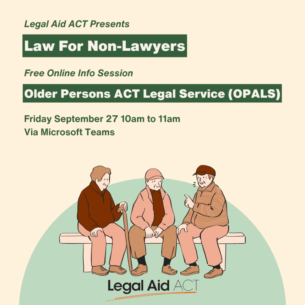 LFNL: Older Persons ACT Legal Service (OPALS)