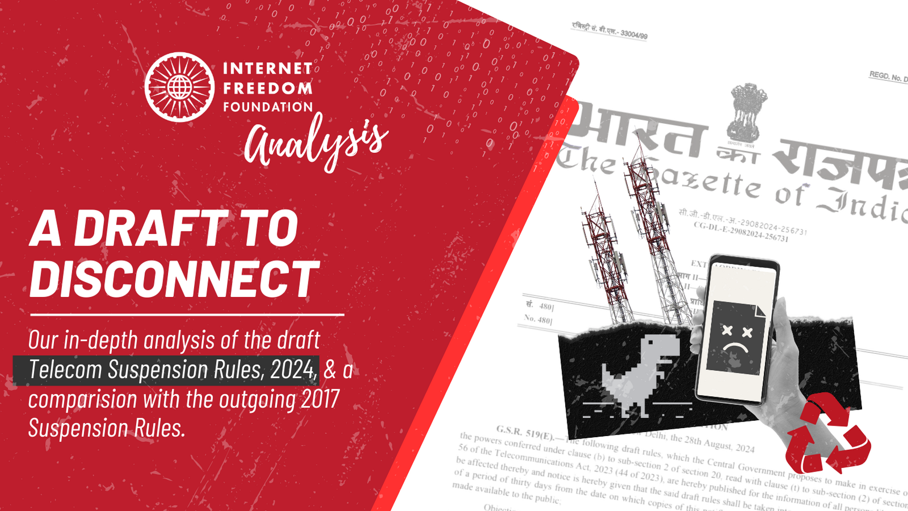 A Draft to Disconnect: IFF&rsquo;s Analysis of the Draft Telecom Suspension Rules, 2024