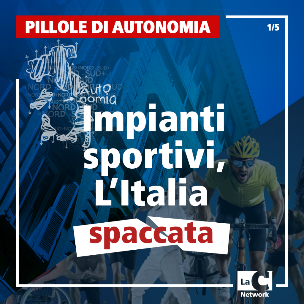 Impianti sportivi, l'Italia spaccata