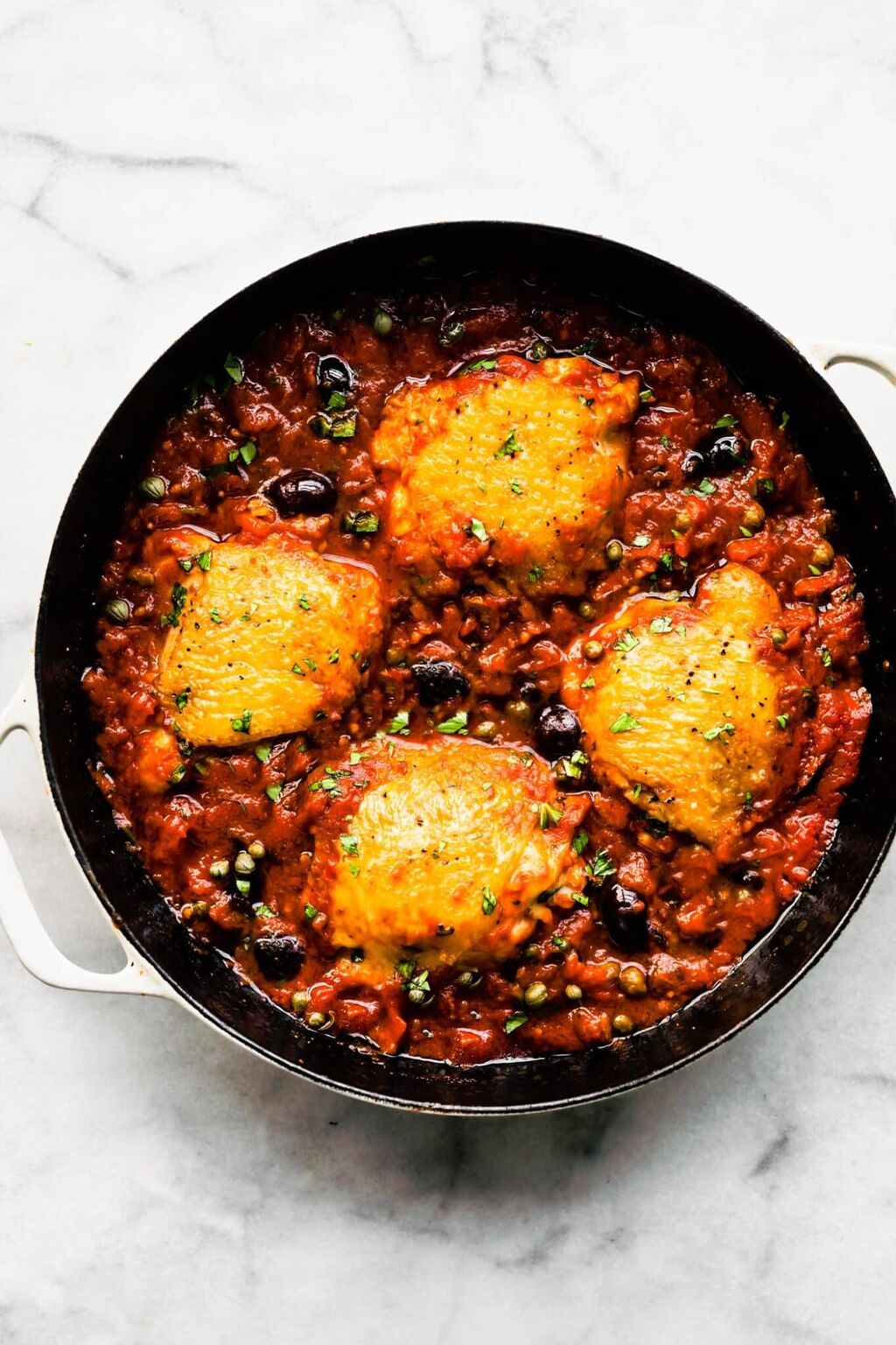 Skillet Chicken Puttanesca Recipe