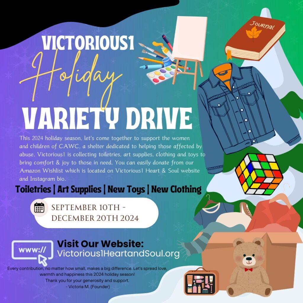 V1 2024 Holiday Variety Drive for CAWC 