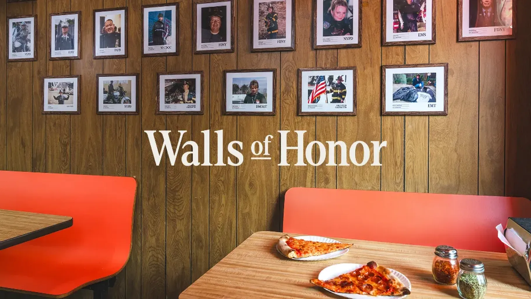 NYC PIZZA SHOPS REPLACE CELEB PHOTOS WITH FIRST RESPONDERS FOR 9/11 ANNIVERSARY
