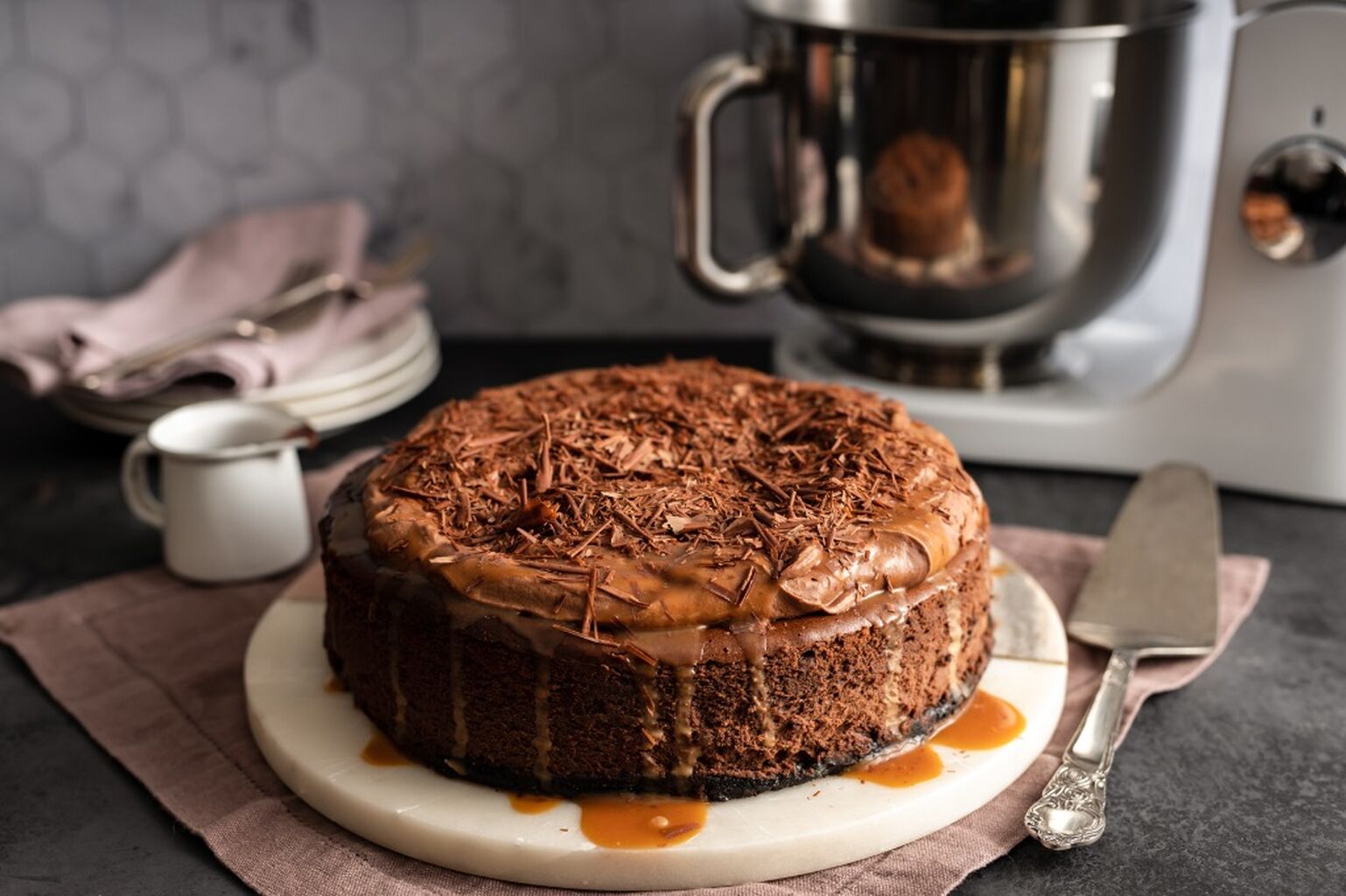 Caramel Chocolate Cheesecake