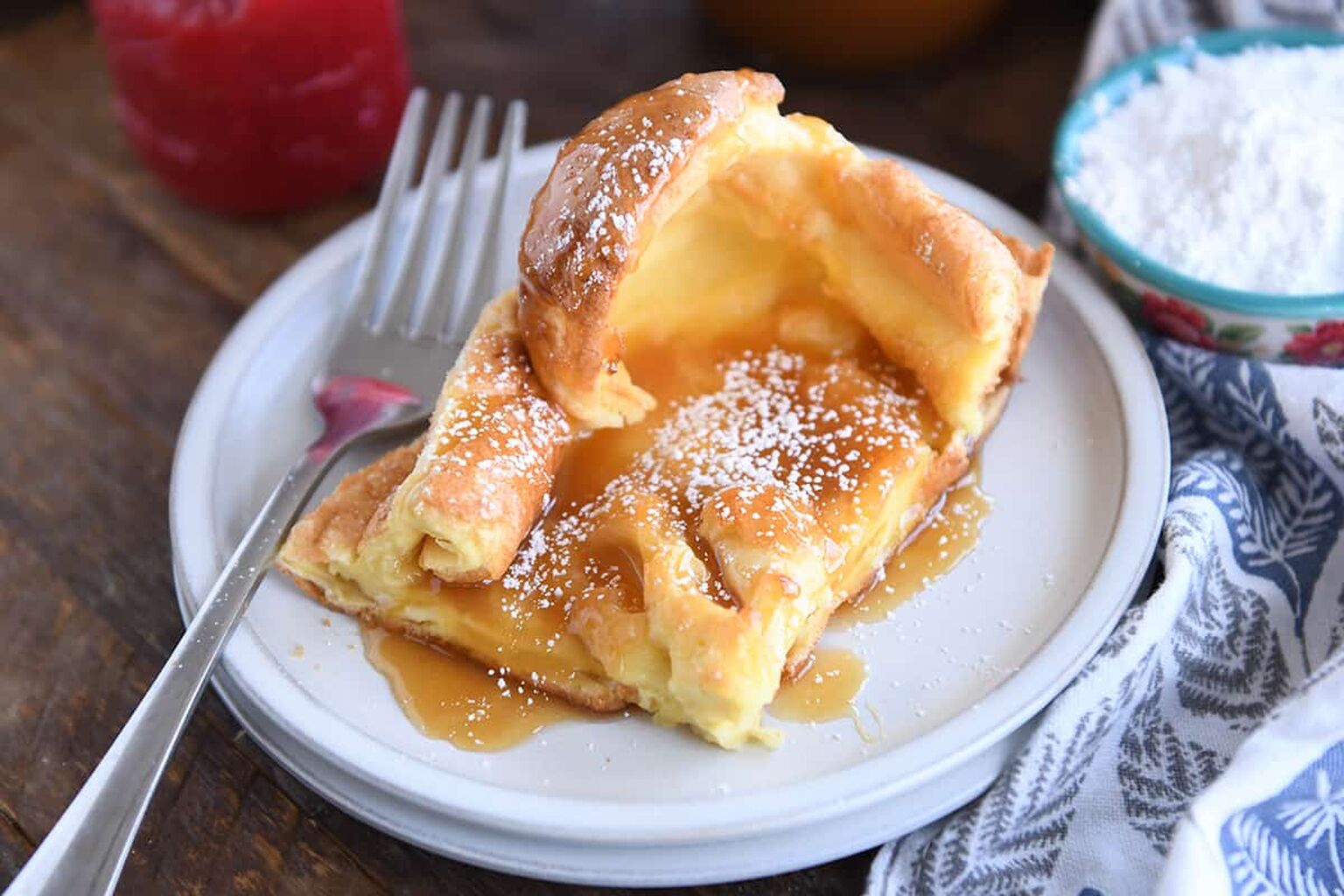German Pancake with Butter Syrup