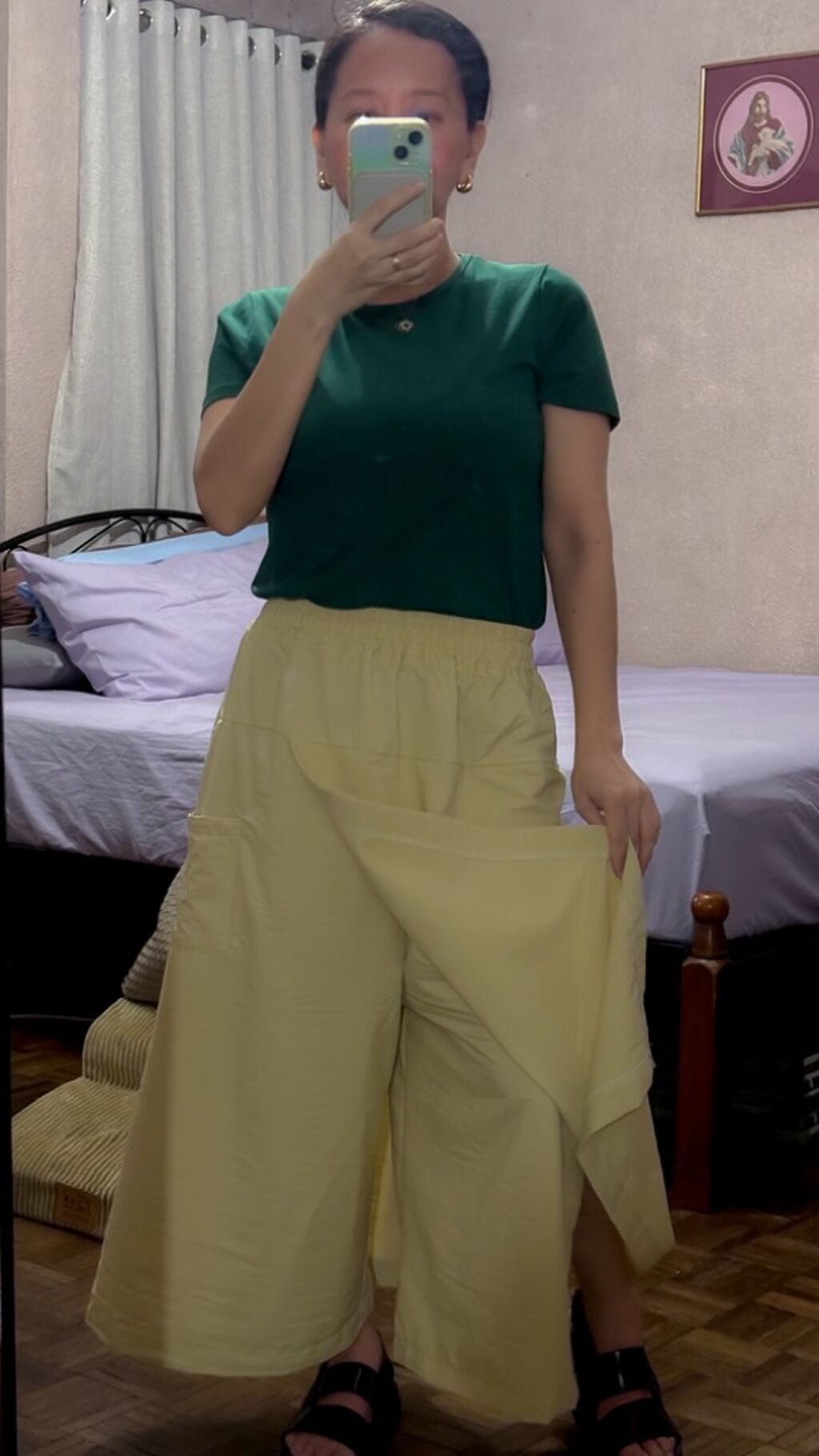 plain wide leg pants/skirt