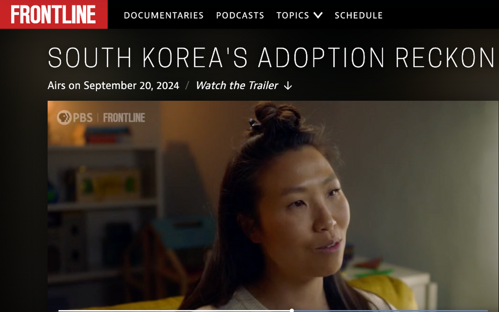 DOC TRAILER: South Korea's Adoption Reckoning | FRONTLINE