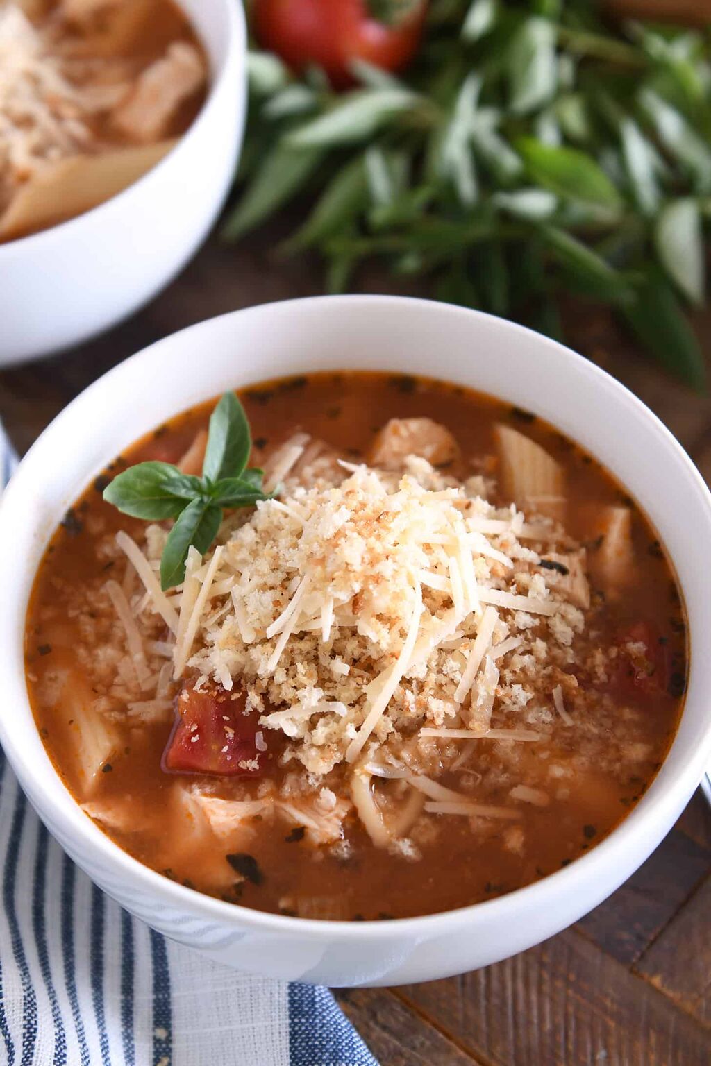 Instant Pot Chicken Parmesan Soup