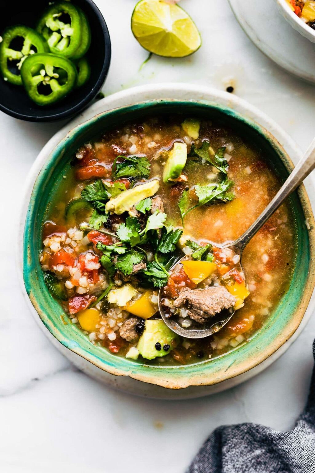 Fajita Steak Soup