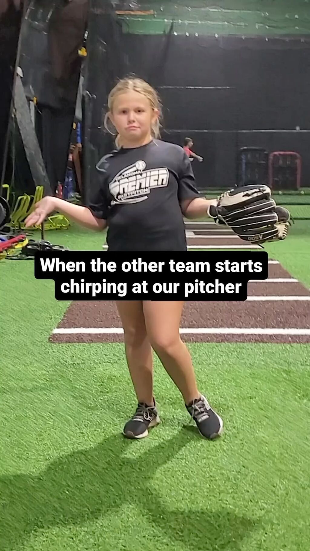 When the other team starts chirping at our pitcher