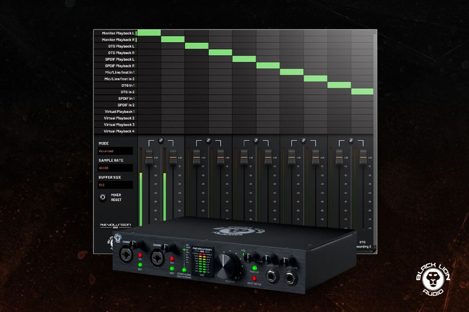 Black Lion Audio Mixer