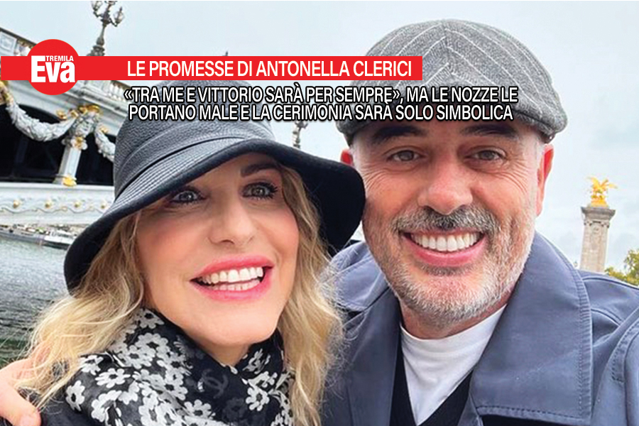 Antonella Clerici e Garrone si scambiano le promesse