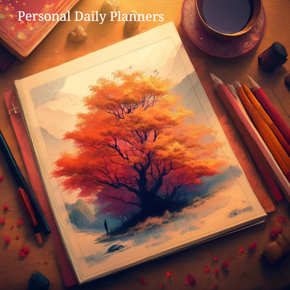 Personal Daily Planners  Digital Downloads