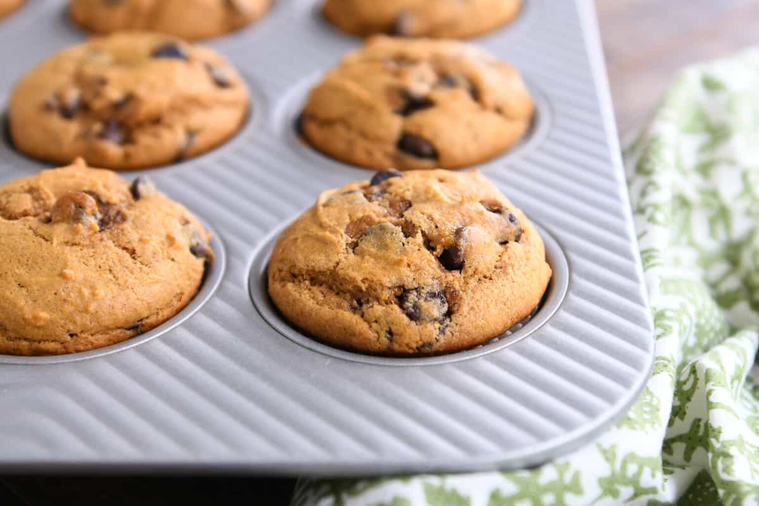 Perfect Pumpkin Chocolate Chip Muffins