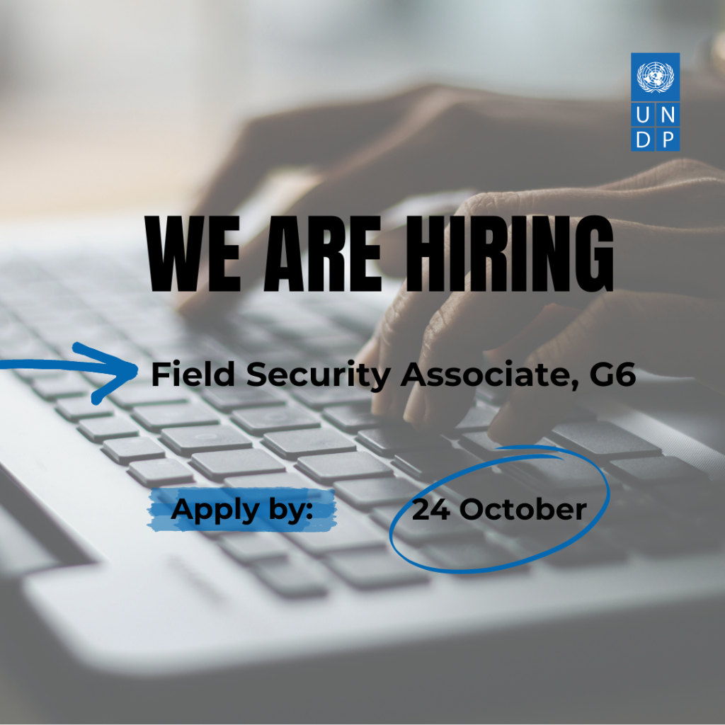Job opening: Field Security Associate