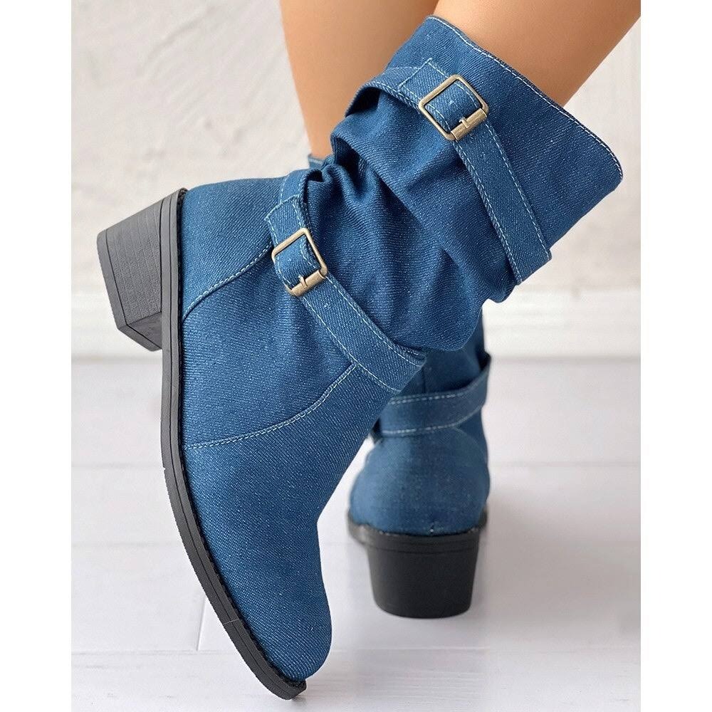 Boots - Denim Blue Sizes 5.5 to 9