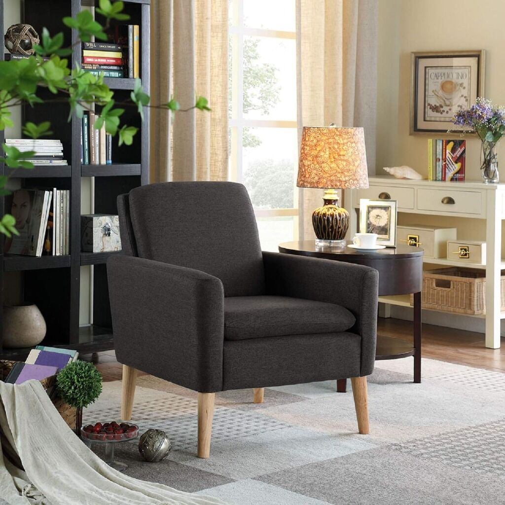 Set of 2 Accent Chairs - Dark Gray