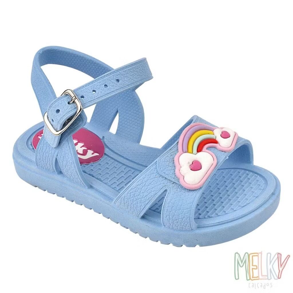 Sand&aacute;lia papete infantil arco &iacute;ris 