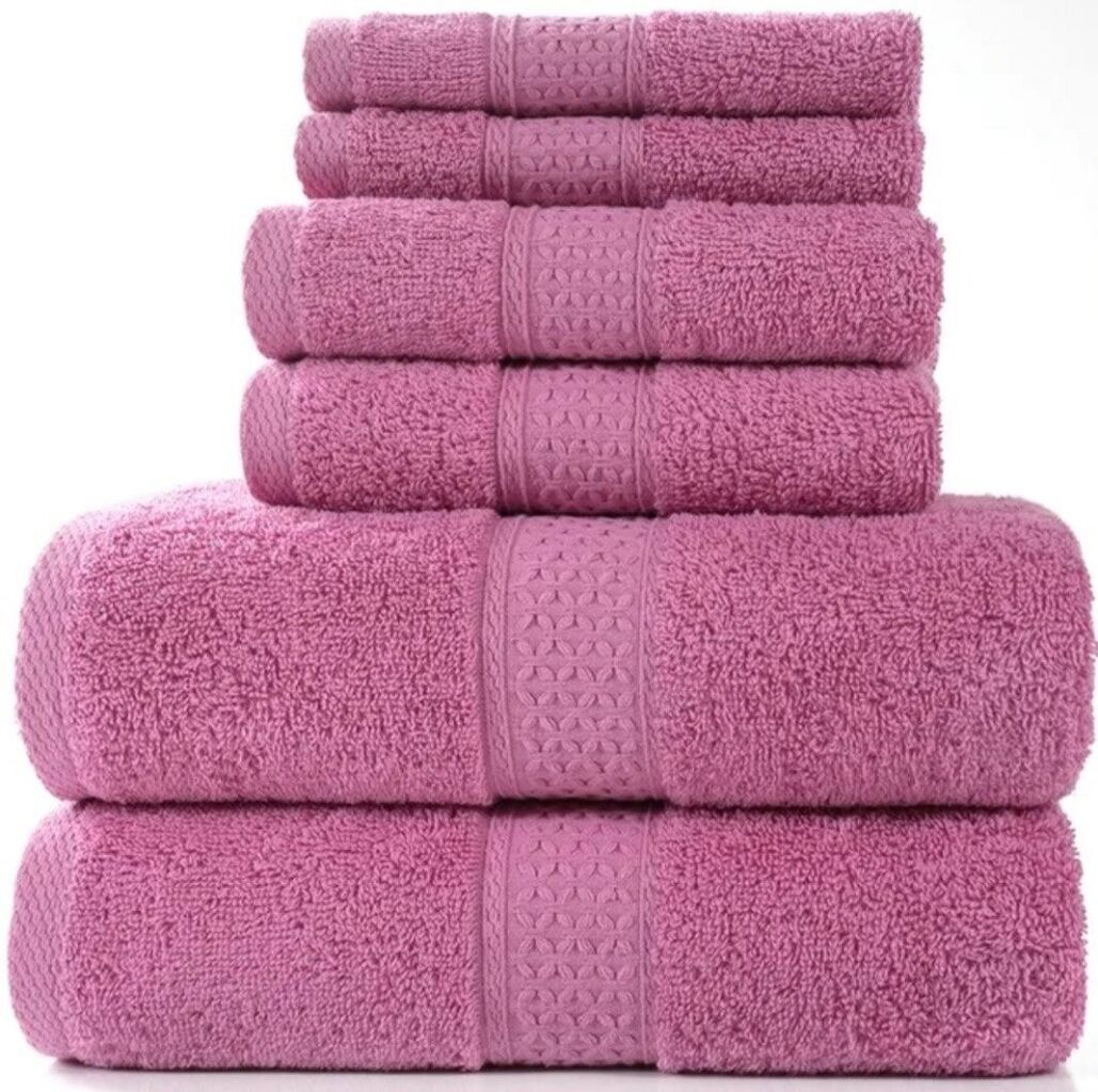 Bathroom Towel and Washcloth Set of 6 - Ruge