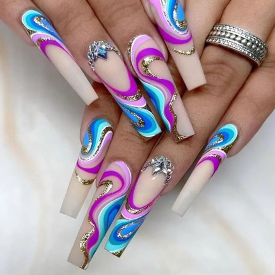 River Waves - Press On Nails Set