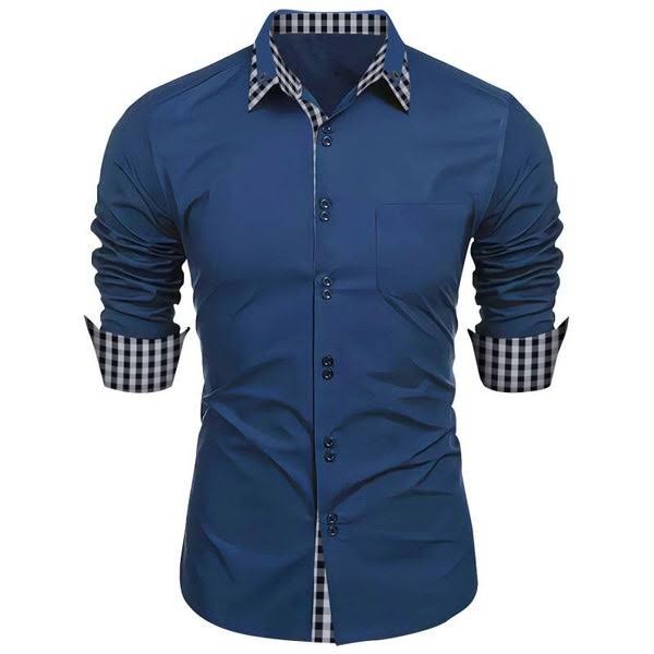 Men's Button Shirt - Blue