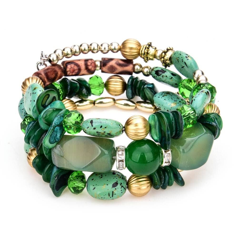 Green Stack Bracelet