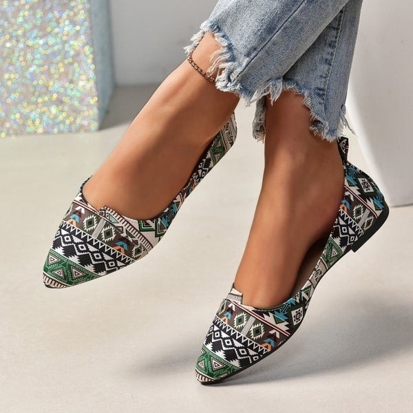 Zig Zag Flats - Green