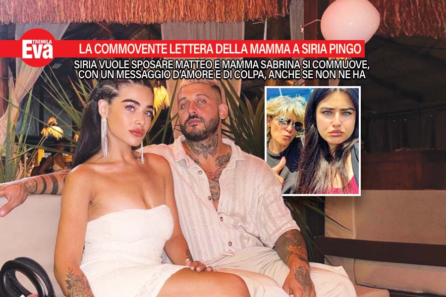 La commovente lettera di Sabrina a sua figlia Siria Pingo