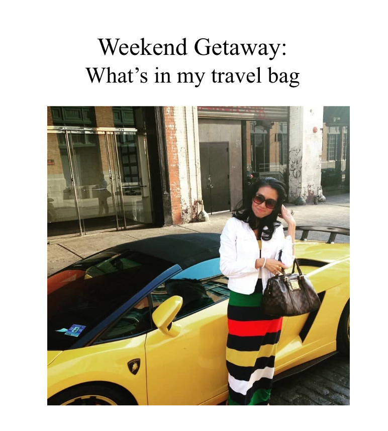 Weekend Getaway: What's in my travel bag